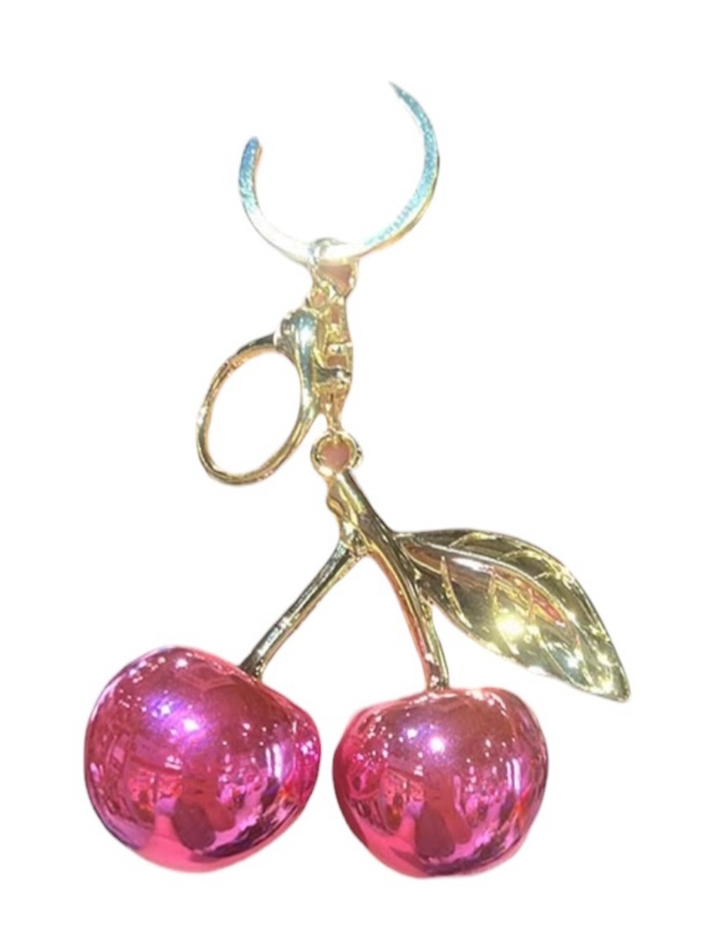 cherry bag charm